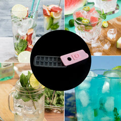 2620 Ice Cube Trays, Ice Tray Food Grade Flexible Silicone Ice Cube Tray Molds with Lids, Easy Release Ice Trays Make 14 Ice Cube, Stackable Dishwasher Safe