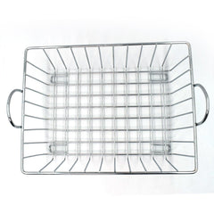 2743 SS Square Basket Stand used for holding fruits as a decorative and using purposes in all kinds of official and household places etc. DeoDap