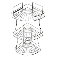 5265 Multipurpose Stainless Steel Multi- 3 Tier Corner Storage Rack DeoDap