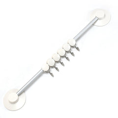 7477 Moon Hook 6 Wall Hook Multiuse Hook For Home & Bathroom Use hook DeoDap