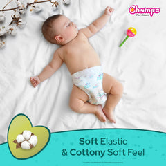 0958 Champs Soft and Dry Baby Diaper Pants 62 Pcs (Large Size L62)
