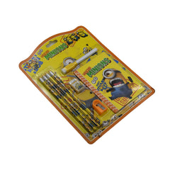4600 8 PC SET STATIONARY SET INCLUDING 4 PENCIL RUBBER PENCIL SHARPENER 1SKETCH PEN & SMALL BOOK SCHOOL, OFFICE PRODUCT GIFT