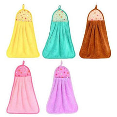 6203 Microfiber wash Basin Hanging Hand Kitchen Towel Napkin Microfiber Cloth Cartoon Animal Hanging Dishcloths Kitchen Accessories ( 1pc ) DeoDap