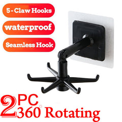 4650 360° rotatable hooks for hanging (Pack of 2) (Brown Box) DeoDap