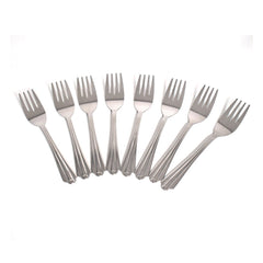 2775 Small Dinner Fork for home and kitchen. (set of 8Pc) DeoDap
