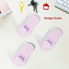 4502 Wall Essential Adhesive Wall Hooks, Reusable Utility Wall Hook for Kitchen, Bedroom Damage-Free & Home Decor Use Hook ( 1pkt ) DeoDap