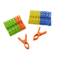 7893A MULTIFUNCTION PLASTIC HEAVY QUALITY CLOTH HANGING CLIPS, PLASTIC LAUNDRY CLOTHES PINS SET OF 16PC
