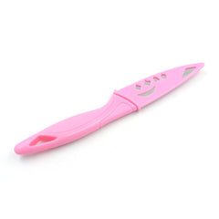 5833 Stainless Steel Fruit Knife, New Sharp and Durable Fruit Knife Small, Comfortable Non-slip Handle, with Protective Cover, Suitable for Most Types of Vegetables and Fruits(1 Pc)