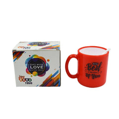 4122 Coffee Mug With Spoon and box packing, Design Coffee Mug Used for Drinking and Taking Coffees and Some Other Beverages in All Kinds of Places