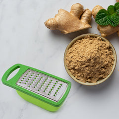 0694 Plastic and Stainless Steel Veg Cheese Mill Grater Standard Collector Box Kitchen Ware with Detachable Storage Container