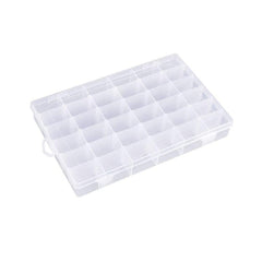 7673 36 Grids Clear Plastic Organizer Box with Adjustable Compartment Dividers, Jewellery Storage Organizer Collection Box (1 pc ) DeoDap