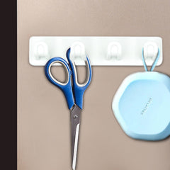 1686 Plastic Sticker Self Adhesive Multipurpose Hanger Hooks DeoDap