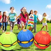 8039 Football Flat Throw Disc - with 3 LED Light Flying Toys DeoDap