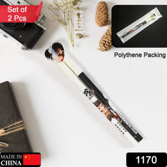 1170 2 in 1 Heart Pen Writing 2 Pen Smooth Writing & Best New Style Children Ball Pen For School & Office Use Pen DeoDap