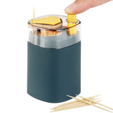 4005L Toothpick Holder Dispenser, Pop-Up Automatic Toothpick Dispenser for Kitchen Restaurant Thickening Toothpicks Container Pocket Novelty, Safe Container Toothpick Storage Box. DeoDap