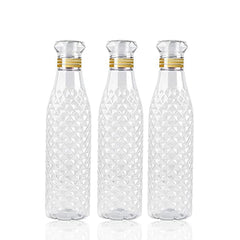 7116 Water Bottle With Diamond Cut Used By Kids, Children's ( 3 pcs ) DeoDap