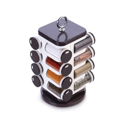 8119 Ganesh Multipurpose Revolving Spice Rack With 16 Pcs Dispenser each 100 ml Plastic Spice ABS Material 1 Piece Spice Set 1 Piece Spice Set (Plastic) DeoDap