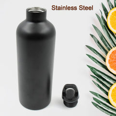 12515 Vacuum Stainless Steel Water Bottle With Carry Handle, Fridge Water Bottle, Leak Proof, Rust Proof, Cold & Hot | Leak Proof | Office Bottle | Gym | Home | Kitchen | Hiking | Trekking | Travel Bottle (750 ML)