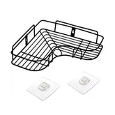 1759 Self-Adhesive Kitchen-Bathroom Corner Shelf Organiser Storage Rack DeoDap