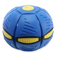 8039 Football Flat Throw Disc - with 3 LED Light Flying Toys DeoDap