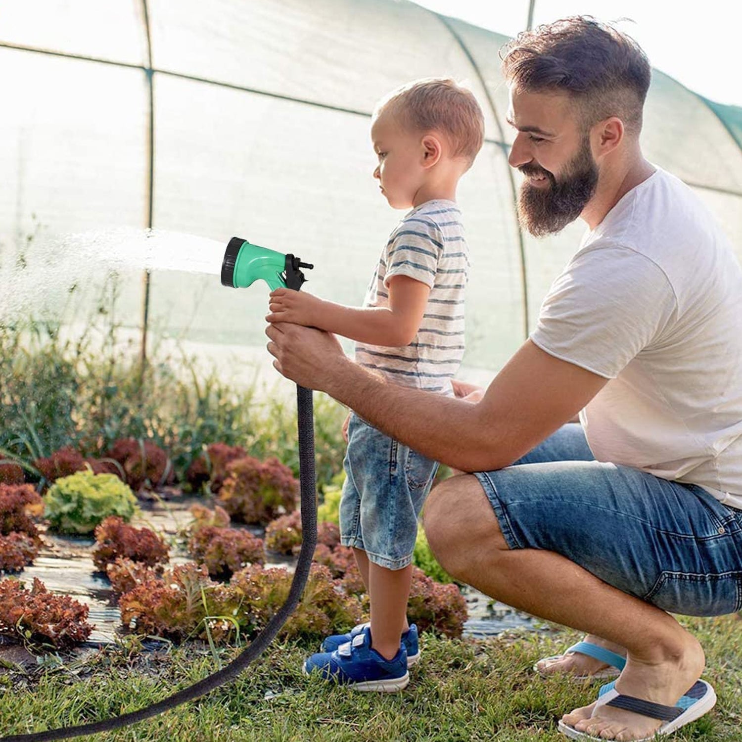 0477A Garden Hose Nozzle Spray Nozzle with Adjustable For Garden & Multi Use DeoDap