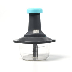 5329 Push Chopper Manual Food Chopper and Hand Push Vegetable Chopper, Cutter, Mixer Set for Kitchen with 3 Stainless Steel Blade DeoDap