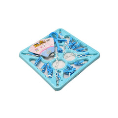 7285 Sqaure Portable & Rotatable Clips Cloth Hanger DeoDap