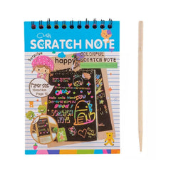 4609 Crafts Rainbow Art Scratch Paper Book Sheets 10 Page ( Pack of 1 ) DeoDap