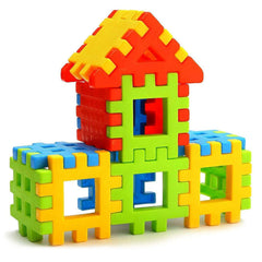 8038 Blocks House Multi Color Building Blocks with Smooth Rounded Edges (110Pc Set) DeoDap