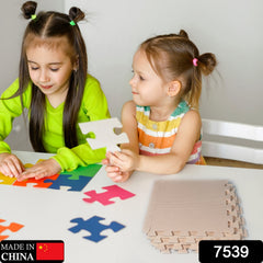 7539 Kids mats for Floor Soft Plush Foam Babies Puzzle Interlocking Play mats for Crawling Playing Tile mat Carpet Rug for Infants and Toddlers (Size :- 63x63Cm Set Of 4Pc) DeoDap