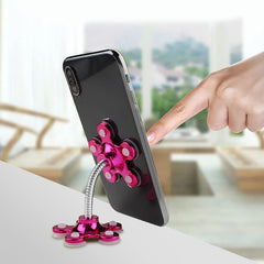 0662 Phone Holder, 360°Rotatable Phone Stand Multi-Function Double-Sided Suction Cup Mobile Phone Holder ( MOQ :- 6 Pc )