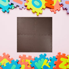 7538 KIDS MATS FOR FLOOR SOFT PLUSH FOAM BABIES PUZZLE INTERLOCKING PLAY MATS FOR CRAWLING PLAYING TILE MAT CARPET RUG FOR INFANTS AND TODDLERS (SIZE :- 63X63CM SET OF 4PC) DeoDap