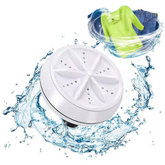 6152A Mini Washing Machine Turbine Washing Machine Door Hinge Lightweight Turbo Washer with USB Cable For Home, Camping ,College ,Rooms Use