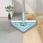 8000 2 In 1 Extendable Triangle Mop Retractable Cleaning Mop Brush & Viper, 360 Degree Rotating Floors Wall Cleaning Mop Dust Mop with Telescopic Handle and Reusable Mop Heads (1 Pc)