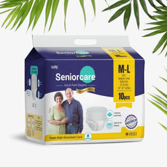 0962 Medium-Large Senior care Adult Pull Up Diaper Pants (Waist Size (70-115 Cm | 28 -45 Inch) Adult Diapers (Medium-Large M-L10Pc)