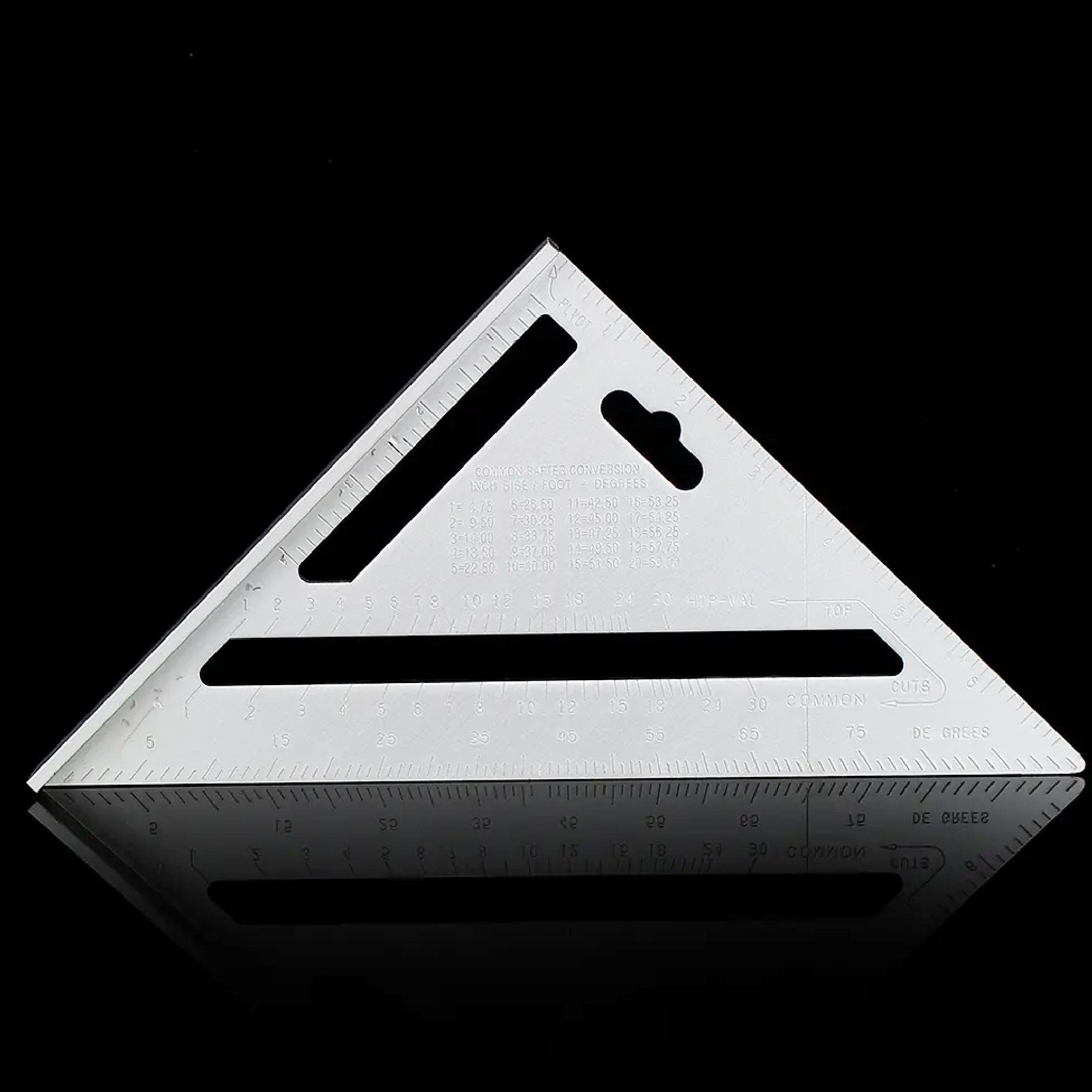7420 Light Weight Double Side Scale Triangle Measurement Hand Tool DeoDap