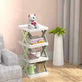 9078 4 LAYER SHOES STAND, SHOE TOWER RACK SUIT FOR SMALL SPACES, CLOSET, SMALL ENTRYWAY, EASY ASSEMBLY AND STABLE IN STRUCTURE, CORNER STORAGE CABINET FOR SAVING SPACE DeoDap