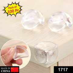 1717 Corner Guards Clear Corner Protectors High Resistant Adhesive (Pack of 100) DeoDap
