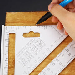 7420 Light Weight Double Side Scale Triangle Measurement Hand Tool DeoDap
