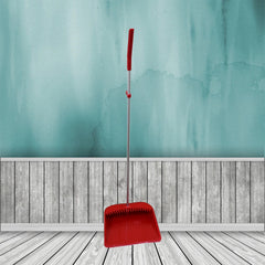 7871 Broom and Dustpan Cleaning Set Long Handled Dustpan and Brush Handle Dust Pan Broom Sweeper Long Handle Broom and Dustpan Set for Kitchen, Home, Lobby Schools, Hospital etc.