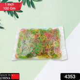 RUBBER BAND FOR OFFICE/HOME AND KITCHEN ACCESSORIES ITEM PRODUCTS, ELASTIC RUBBER BANDS, FLEXIBLE REUSABLE NYLON ELASTIC UNBREAKABLE, FOR STATIONERY, SCHOOL MULTICOLOR