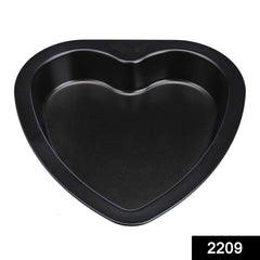 2209 Heart Shape Cake Mould Non Stick Steel 1 kg Cake Baking Tray ( 23cm) DeoDap