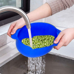 2321 Double Layer Drain Washing Kitchen Basket Strainer DeoDap