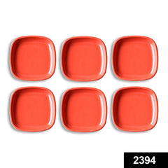 2394 Microwave Safe Quarter Plates Square 6 Pcs, DeoDap
