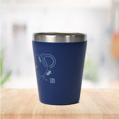 7184 Stainless Steel Drinking Glass for Water, Milk Tea Coffee Lassi Glass Tumbler Premium Blue Glass DeoDap