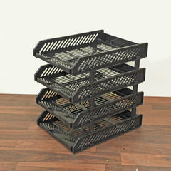 8865 File Cabinets Storage Rack Magazine Newspaper Rack Filing Cabinet, Four-Layer File Rack, Stacking Rack, Desktop File Storage Rack, Office Data File Rack Drawer Type Classification Cabinet Desktop File Holder Organizer for Office (4 Layer)