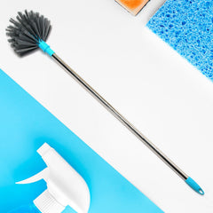 4021 Cobweb Brush With Stainless Steel Strong Long Extendable Handle for Dusting, Ceiling Cobweb Cleaning, Brush for Lights, Fans & Webs Cleaning for Home/Kitchen DeoDap
