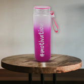 6915 Glass Bottle Colorful portable Unbreakable Water Glass Bottle With Rubber Band (approx 350 ml)