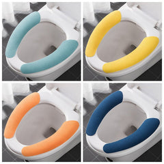 4872 Toilet Seat Cover, Toilet Seat Cushion Soft and Warm Washable Toilet seat Cover Pads Comfortable DeoDap