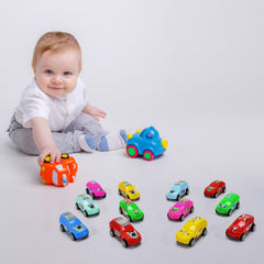 4453 Super City Car Racer Toy For Boys and Girls Pull Push Vehicle Car (Set Of 12Pcs) (Multicolor) DeoDap